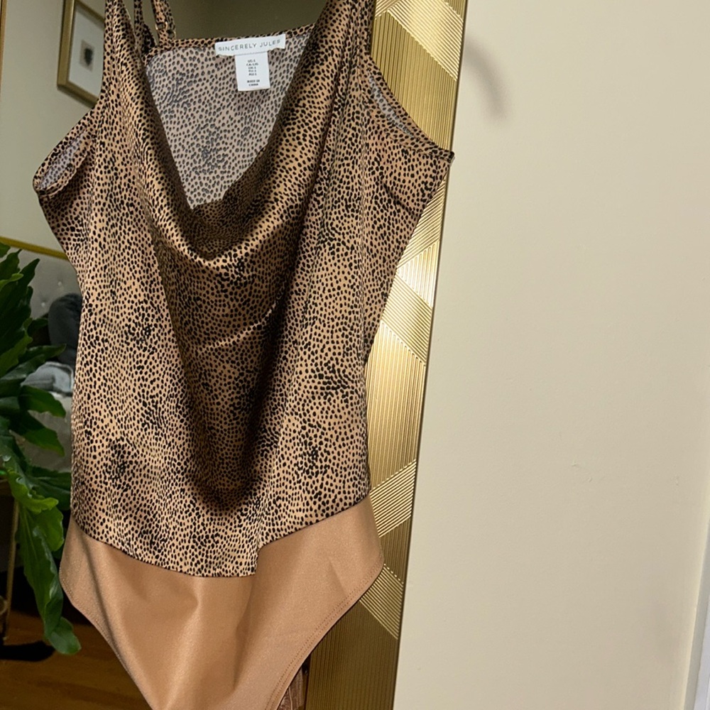 Sincerely Jules leopard bodysuit